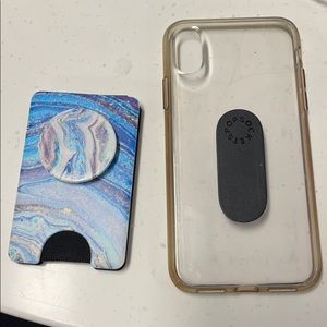 Case with pop wallet